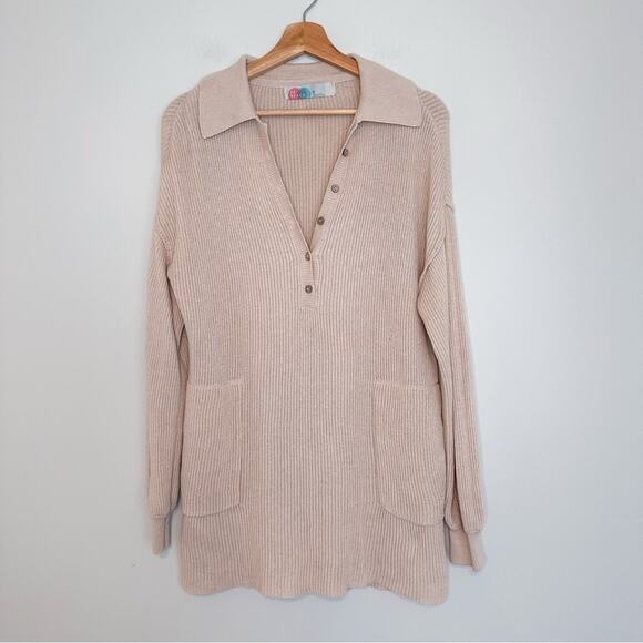 Free People Beach Picnic Sweater Mini Dress - Picture 2 of 7